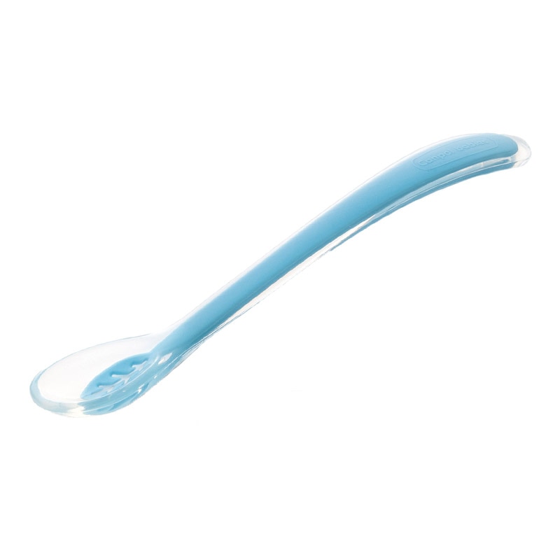 Lingurita din silicon pentru bebelusi Canpol Babies 51/010, Albastru 4+ luni
