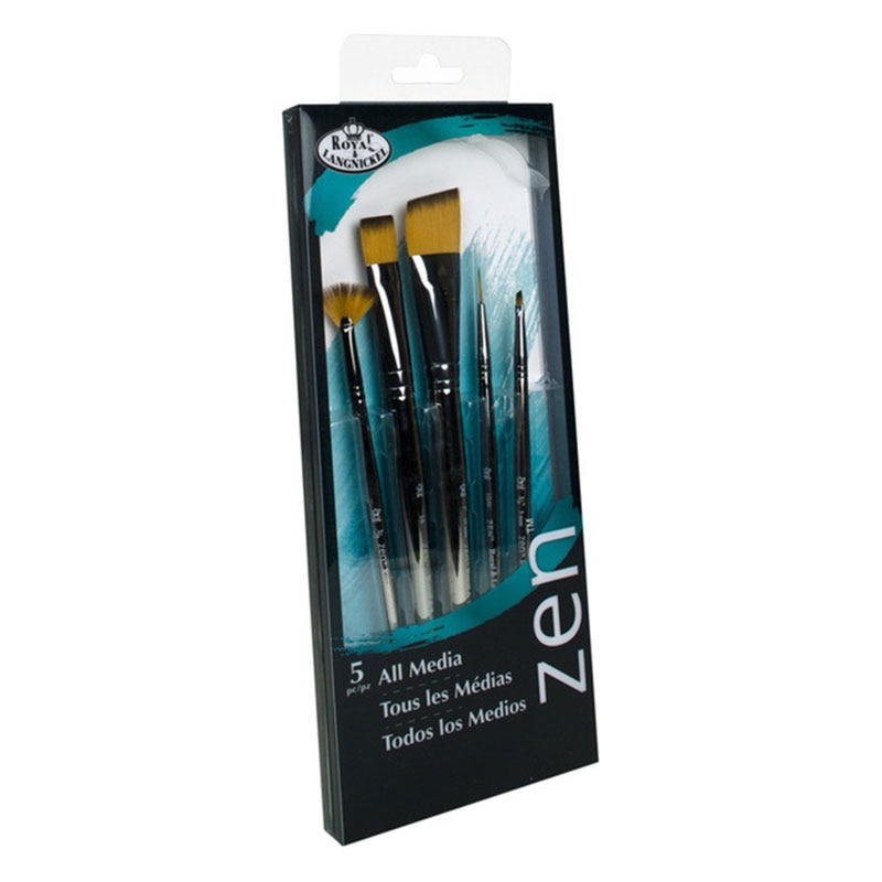 Set 5 pensule fir sintetic seria Zen™ RZEN-SET738