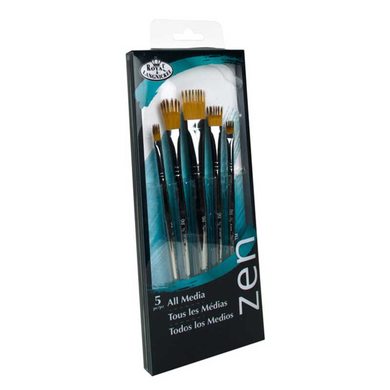 Set 5 pensule fir sintetic seria Zen™ RZEN-SET737