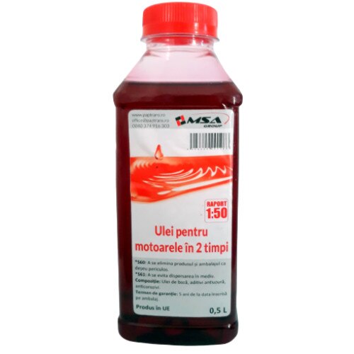 Pachet Ulei Ungere Lant 1L 2x Ulei 2 Timpi 0,5L MSA + Set 3 Pile Ascutit Lant