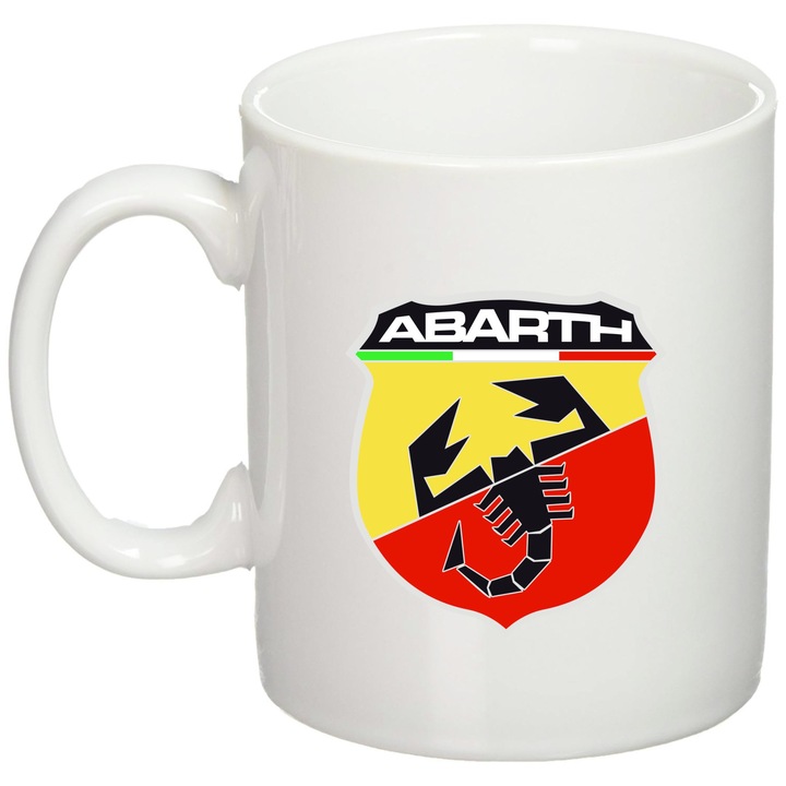 Cana personalizata "Abarth", Giftoro, Alba, 330ml