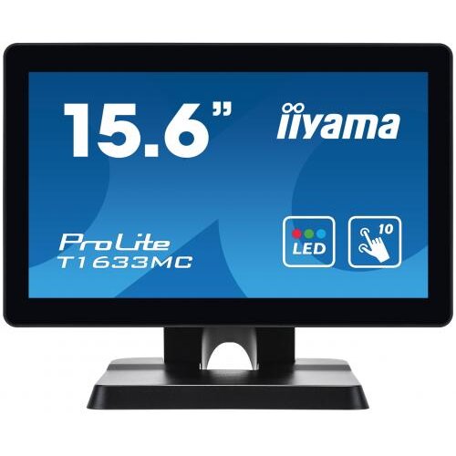 Monitor LED Touchscreen Iiyama T1633MC-B1, 15.6inch, 1366x768, 6ms, Black