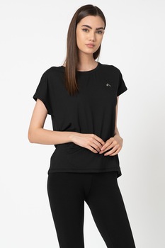 Only Play, Tricou lejer cu detaliu discret pe piept Aubree, Negru Only Play, Tricou lejer cu detaliu discret pe piept Aubree, Negru