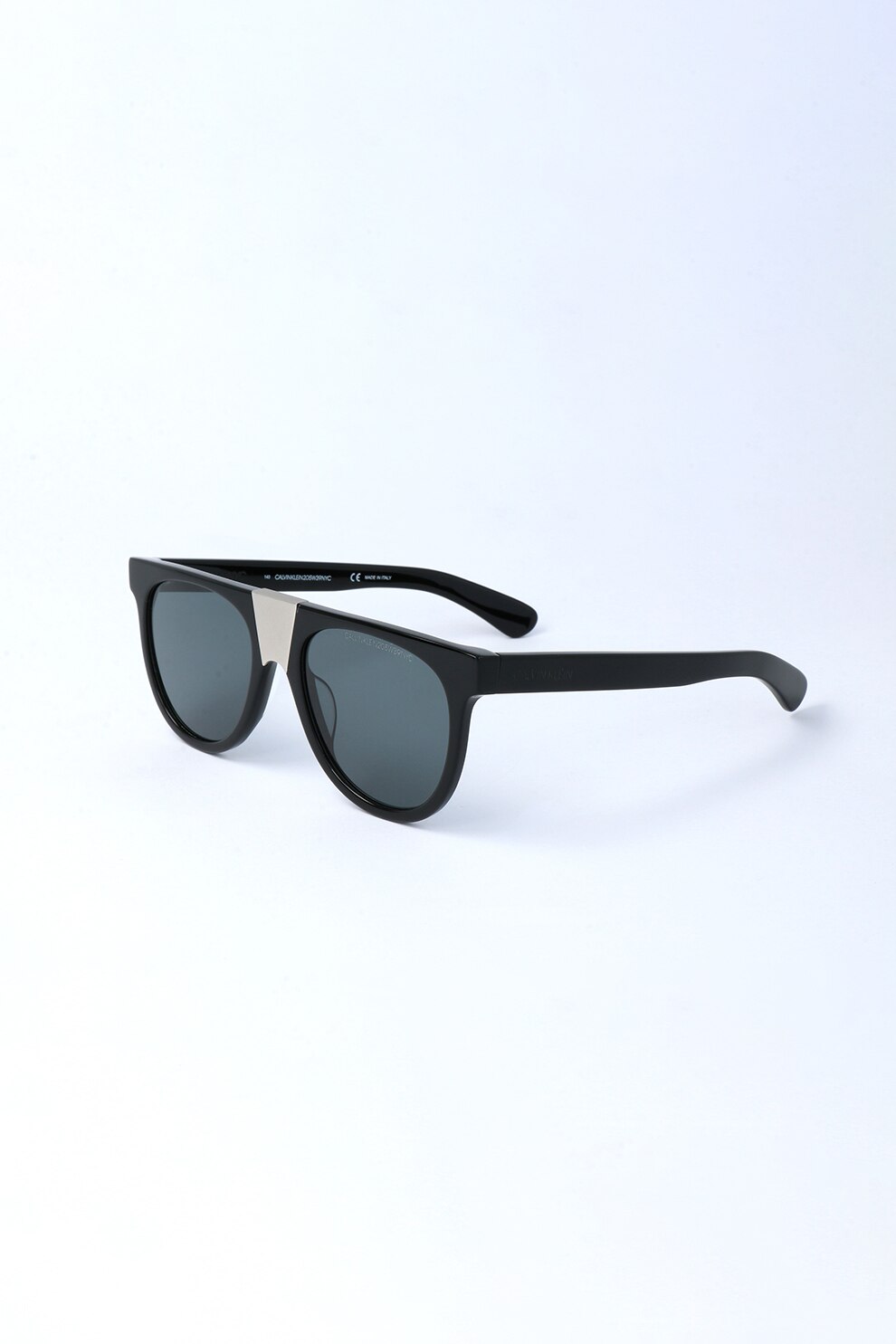 CALVIN KLEIN, Ochelari de soare cu aspect colorblock, Negru, 52-18-140 Standard