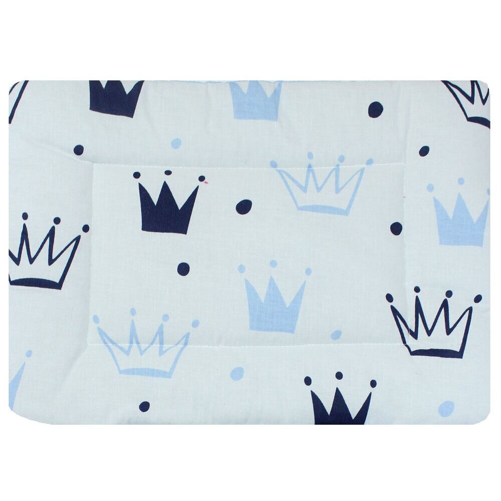 Perna slim, coronite, Prince, alb cu albastru, 37x28cm