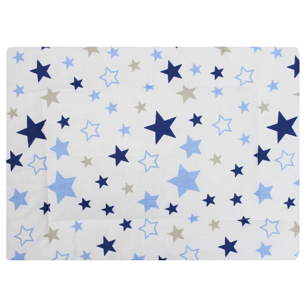 Perna slim, alba cu stelute albastre, 37x28cm