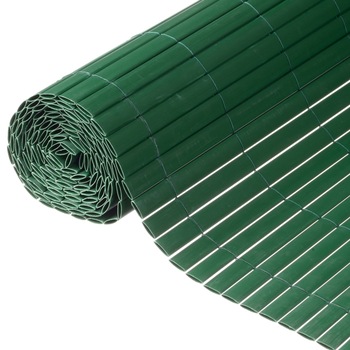 Paravan de gradina cu doua fete Nature, PVC, 1.5 x 3 m, Verde Paravan de gradina cu doua fete Nature, PVC, 1.5 x 3 m, Verde