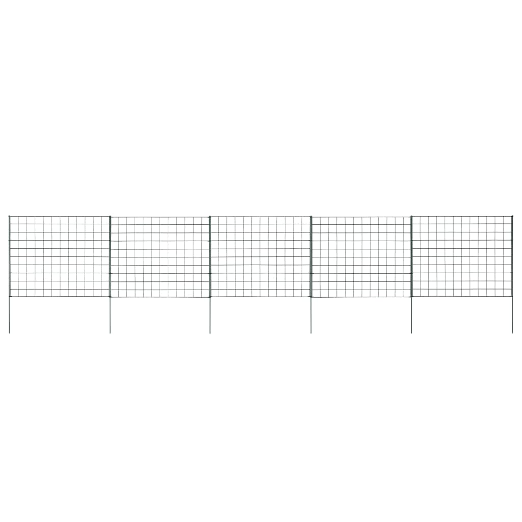 Gard iaz vidaXL, Otel, 77.5 x 64 cm, Verde