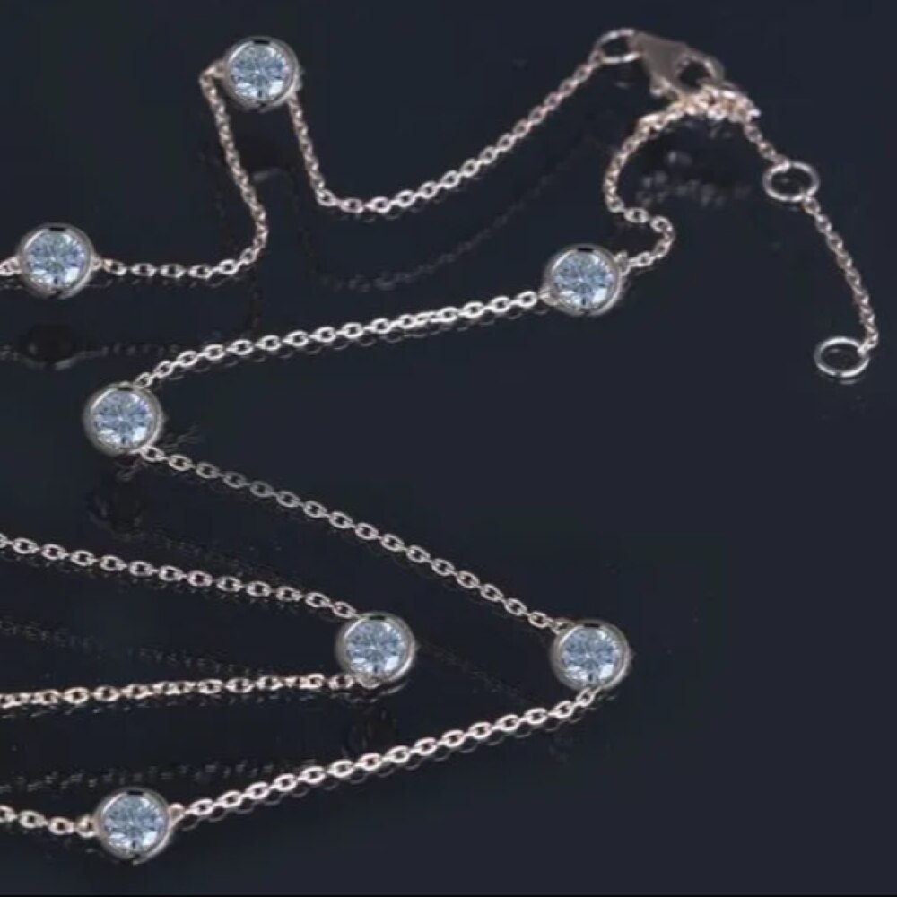 Petite Diamonds, Rosental aur 14k, marime 42-45 cm, cu diamante naturale 1ct - eMAG.ro