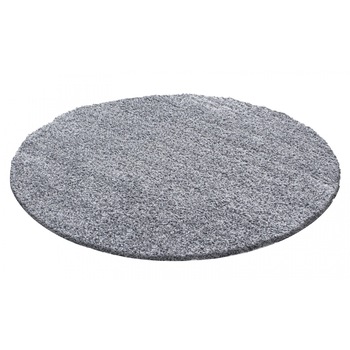 Covor rotund cu fir lung Shaggy, Ayyildiz Teppiche, 120 x 120, Gri deschis Covor rotund cu fir lung Shaggy, Ayyildiz Teppiche, 120 x 120, Gri deschis