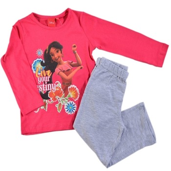 Pijama fete, Elena of Avalor, maneca lunga, Rosu/Gri Pijama fete, Elena of Avalor, maneca lunga, Rosu/Gri