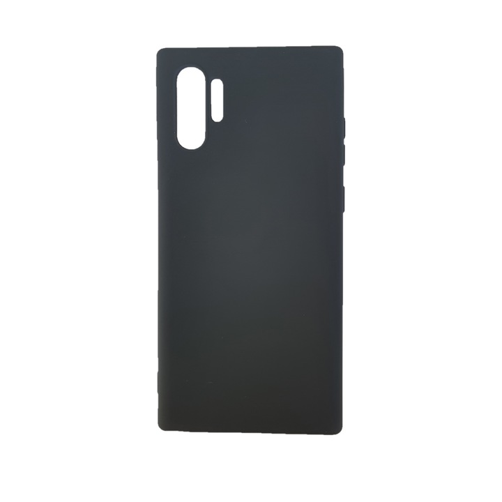 Капак, съвместим със Samsung Galaxy Note 10 Plus - Silicon Slim, Черен