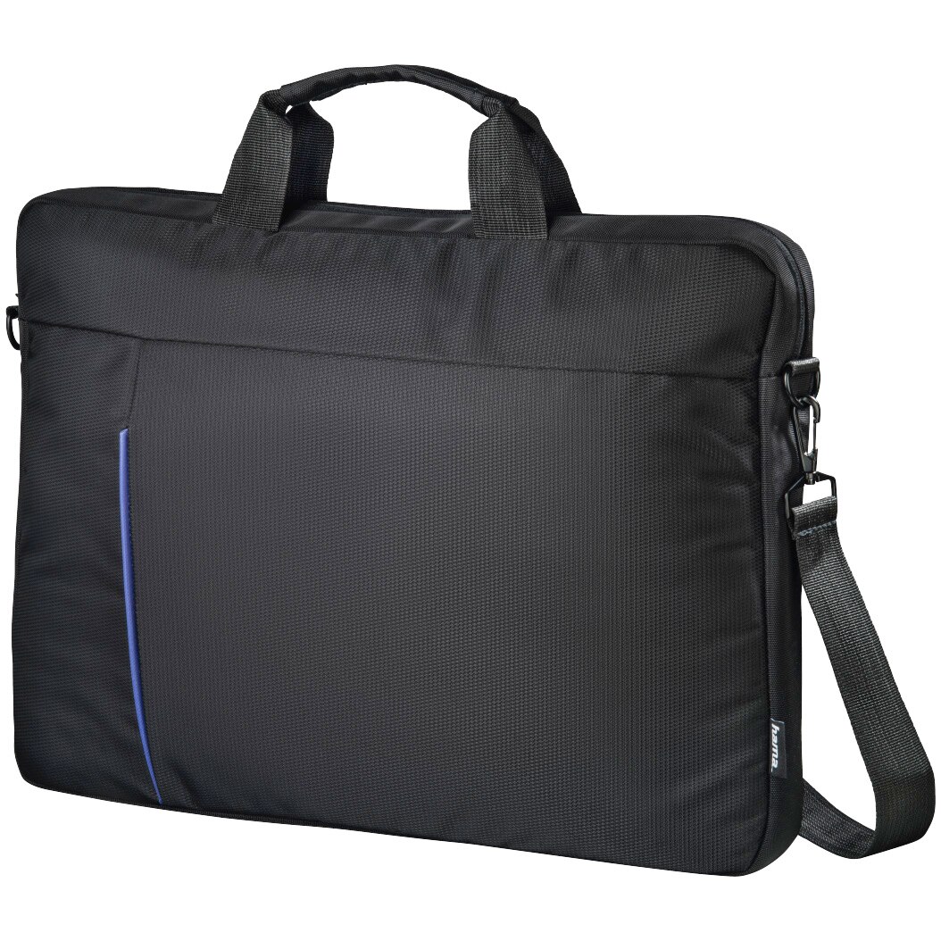 Geanta laptop Hama Cape Town 15.6 , Negru/Albastru
