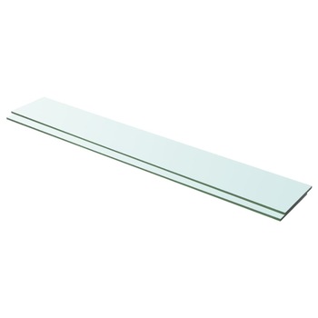 Set de 2 rafturi de sticla, vidaXL, 100 x 15 cm, Transparent Set de 2 rafturi de sticla, vidaXL, 100 x 15 cm, Transparent