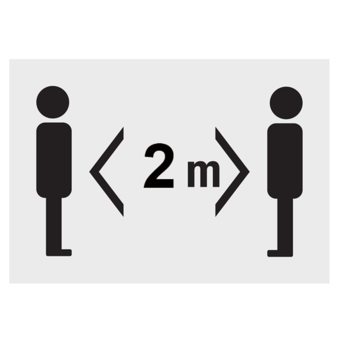 Set de 2 indicatoare A5 - 2m distantare sociala