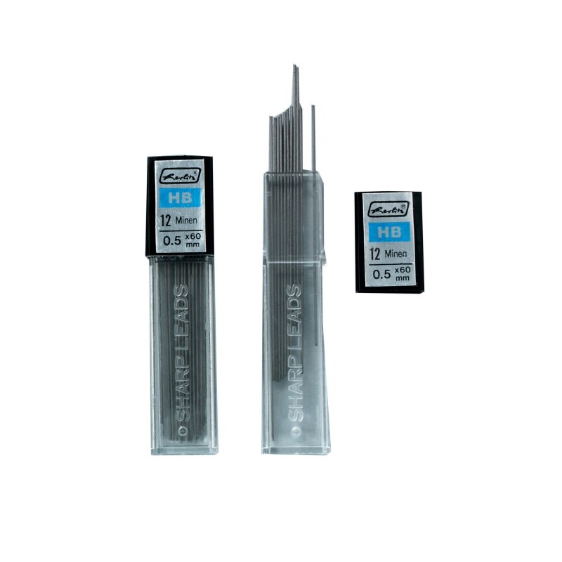 Mine creion mecanic Herlitz, 0,5 mm 2 seturi x 12 bucati/blister