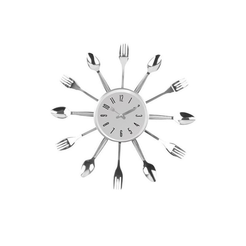 Ceas de perete decorativ 38/38/4cm Isotrade 13546