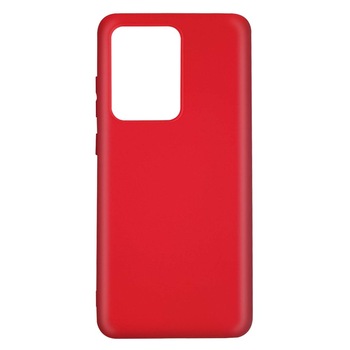Husa de protectie Lemontti Silicon Silky pentru Samsung Galaxy S20 Ultra, Rosu Husa de protectie Lemontti Silicon Silky pentru Samsung Galaxy S20 Ultra, Rosu