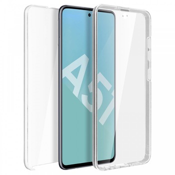 Husa Full TPU 360° pentru Samsung Galaxy A51 (fata + spate), transparenta Husa Full TPU 360° pentru Samsung Galaxy A51 (fata + spate), transparenta