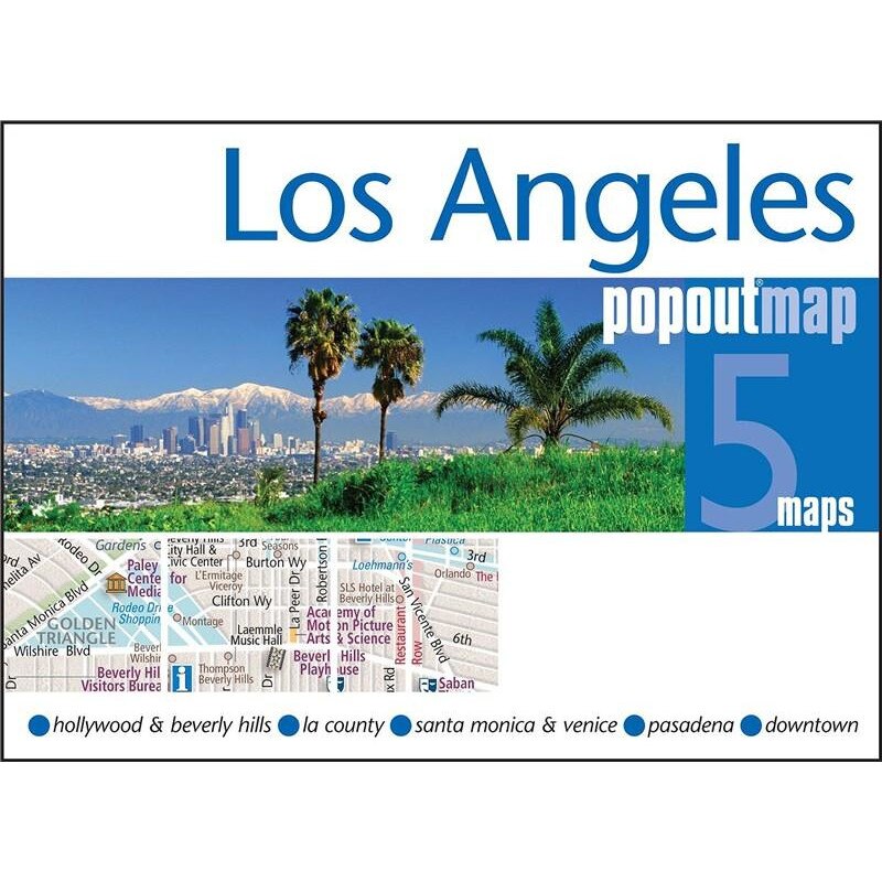Los Angeles Popout Map - PopOut Maps