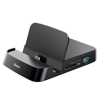 Docking Station USB-C, HUB 7-in-1, Baseus Mate, 1x USB 3.0, 2x USB 2.0, 1x HDMI 4K, 1x SD, 1x microSD, 1x USB-C, special conceput pentru Samsung si Huawei Docking Station USB-C, HUB 7-in-1, Baseus Mate, 1x USB 3.0, 2x USB 2.0, 1x HDMI 4K, 1x SD, 1x microSD, 1x USB-C, special conceput pentru Samsung si Huawei