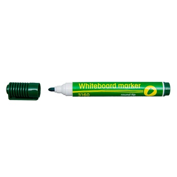 Marker Whiteboard varf rotund 1-3 mm, Office, verde - Set 12 bucati Marker Whiteboard varf rotund 1-3 mm, Office, verde - Set 12 bucati
