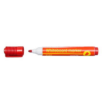 Marker Whiteboard varf rotund 1-3 mm, Office, rosu - Set 12 bucati Marker Whiteboard varf rotund 1-3 mm, Office, rosu - Set 12 bucati