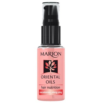 Ulei Pentru Par, Marion, Oriental Oils, Pentru Hranire, Cu Macadamia Si Ylang- Ylang, 30 m l Ulei Pentru Par, Marion, Oriental Oils, Pentru Hranire, Cu Macadamia Si Ylang- Ylang, 30 m l