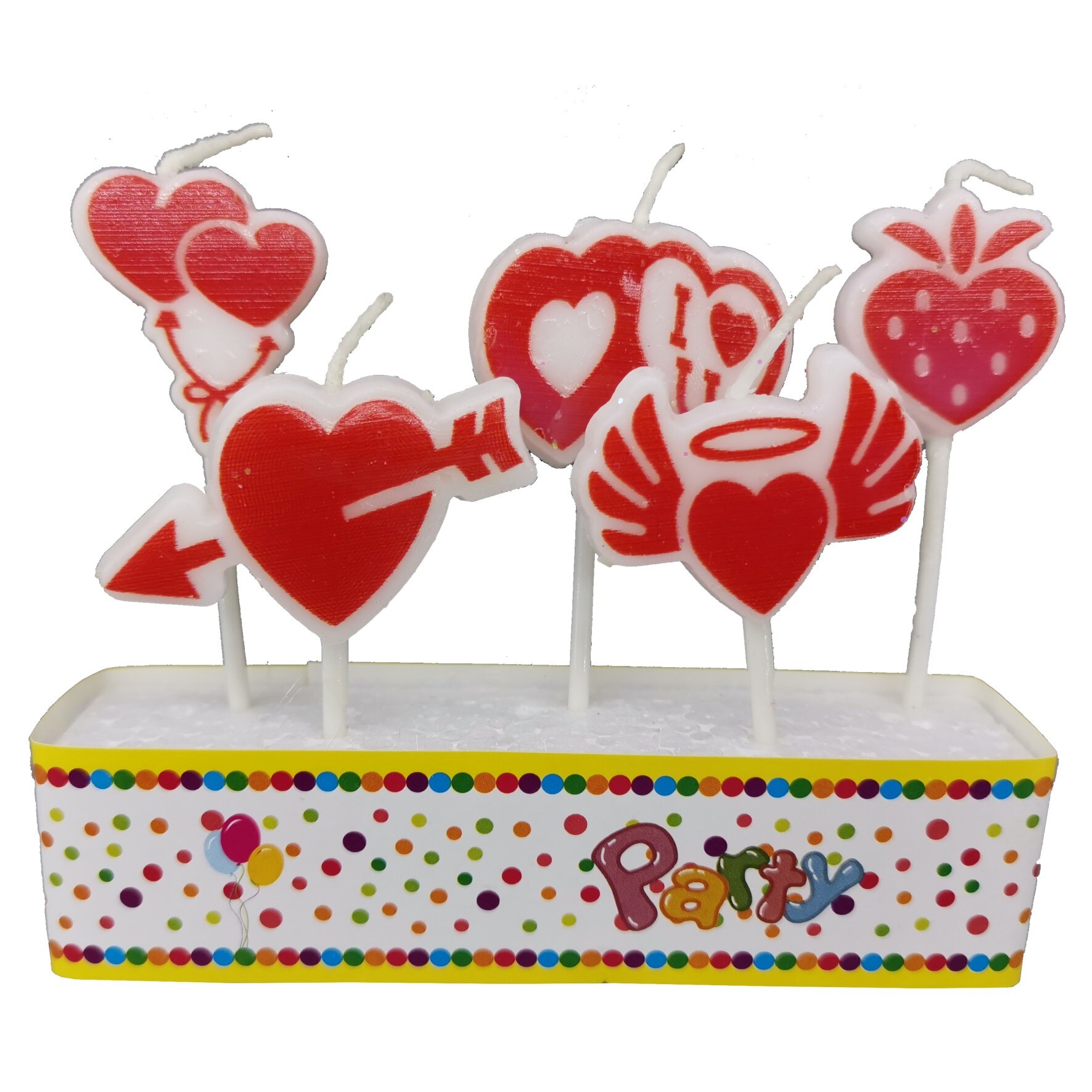 Lumanari tort love, ClauM, 5 buc