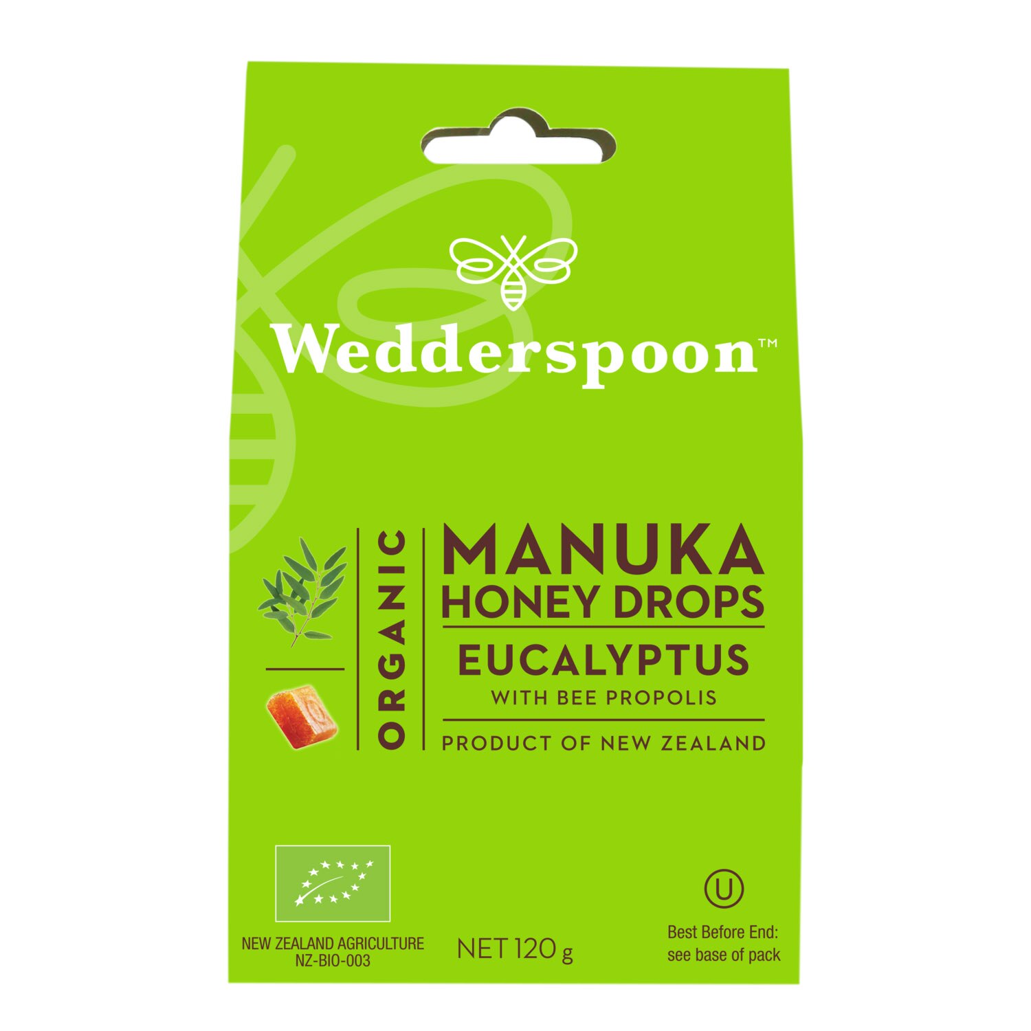 Bomboane Ecologice cu Miere de Manuka, Eucalipt si Propolis 120g