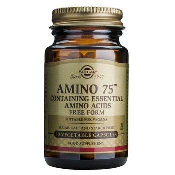 Supliment alimentar Amino 75 Solgar, 30 capsule Supliment alimentar Amino 75 Solgar, 30 capsule