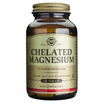 Supliment alimentar Magneziu Chelat 100 mg Solgar, 100 capsule Supliment alimentar Magneziu Chelat 100 mg Solgar, 100 capsule