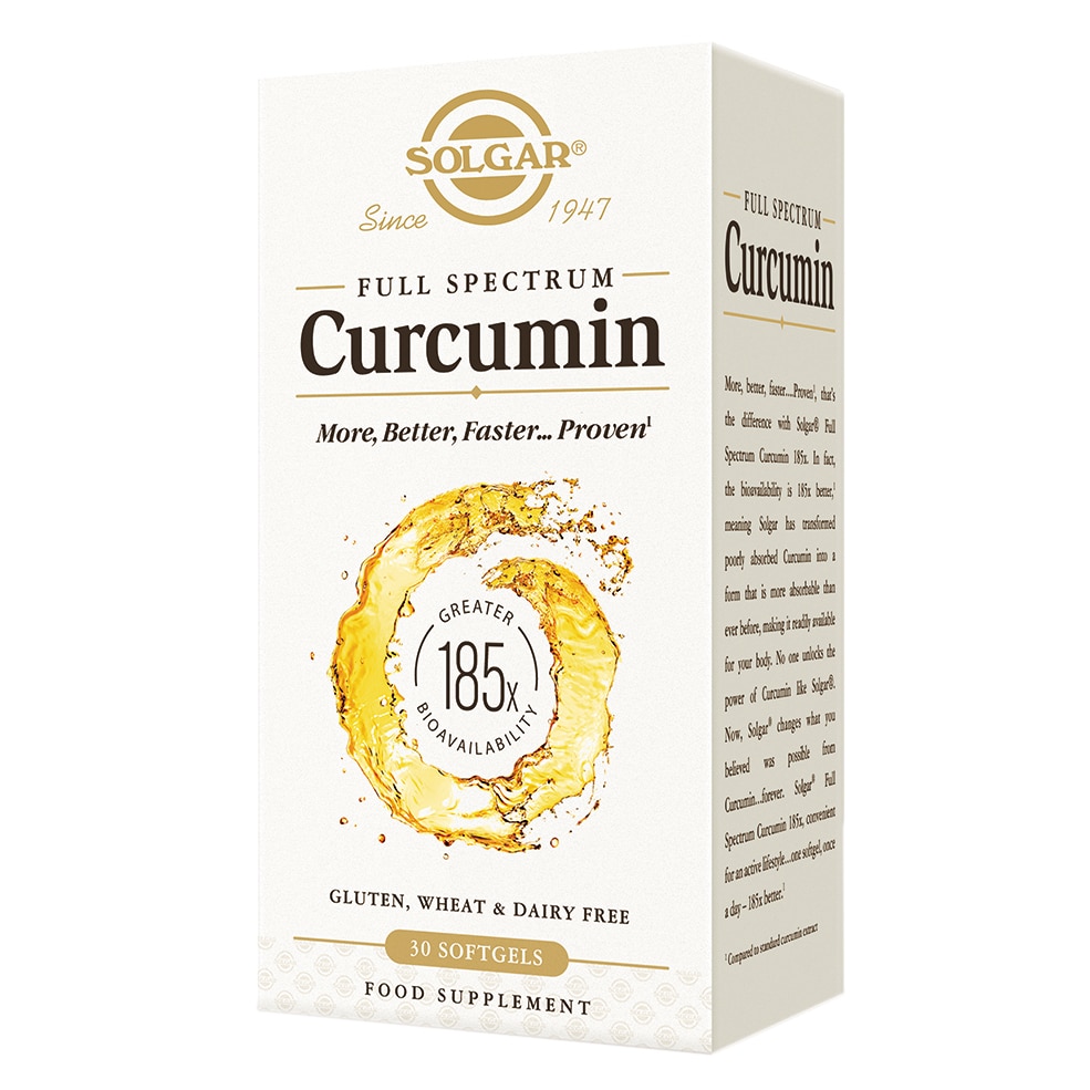 Supliment alimentar Curcumin spectru complet Solgar, 30 capsule