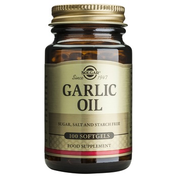 Supliment alimentar Ulei de usturoi Solgar 100 capsule GARLIC OIL sofgels 100s Supliment alimentar Ulei de usturoi Solgar 100 capsule GARLIC OIL sofgels 100s