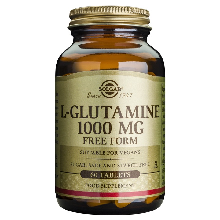 Supliment alimentar L-Glutamina 1000 mg Solgar, 60 tablete