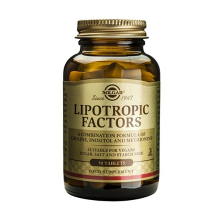 Хранителна добавка Solgar Lipotropic Factors, 50 табл