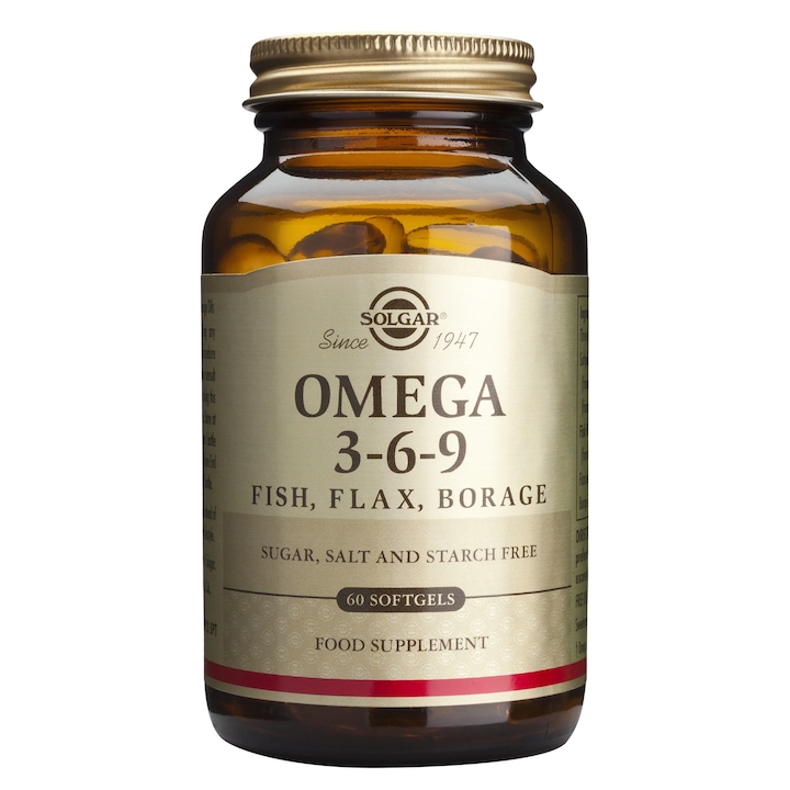 Supliment alimentar Omega 3-6-9 Solgar, 60 capsule moi