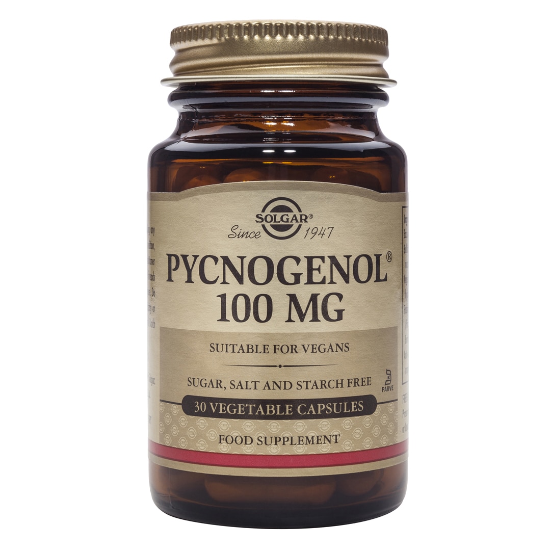 Supliment alimentar Pycnogenol 100 mg Solgar, 30 capsule