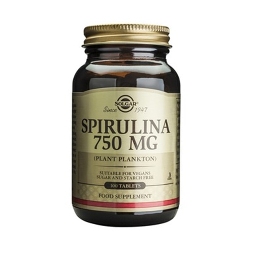 Supliment alimentar Spirulina 750 mg Solgar, 80 comprimate