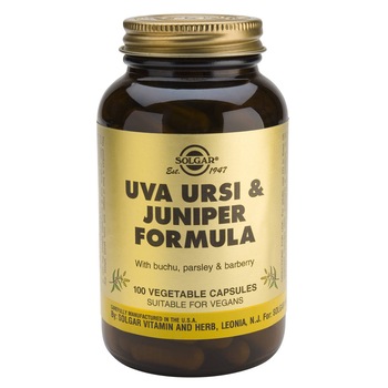 Supliment alimentar Uva Ursi & Juniper Formula Solgar, 100 capsule Supliment alimentar Uva Ursi & Juniper Formula Solgar, 100 capsule