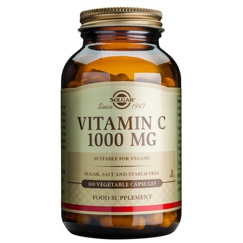 Supliment alimentar Vitamina C 1000mg Solgar, 100 capsule Supliment alimentar Vitamina C 1000mg Solgar, 100 capsule