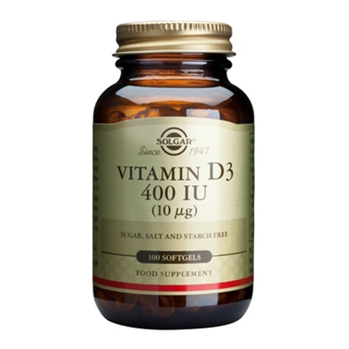 Supliment alimentar Vitamina D3 400 IU Solgar, 100 capsule moi