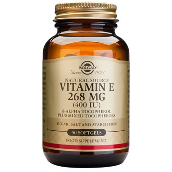 Supliment alimentar Vitamina E 400 IU Solgar, 50 capsule Supliment alimentar Vitamina E 400 IU Solgar, 50 capsule