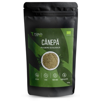 Canepa Pulbere Ecologica BIO Niavis, 250g Canepa Pulbere Ecologica BIO Niavis, 250g