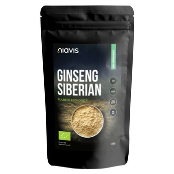 Ginseng Siberian Pulbere Ecologica Bio Niavis, 125g Ginseng Siberian Pulbere Ecologica Bio Niavis, 125g