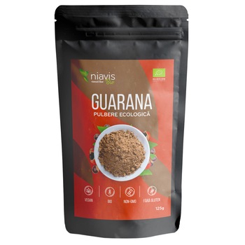 Guarana Pulbere Ecologica BIO Niavis, 125g Guarana Pulbere Ecologica BIO Niavis, 125g