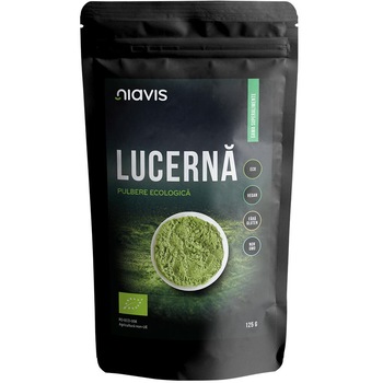 Lucerna(Alfalfa) Pulbere Ecologica BIO Niavis, 125g Lucerna(Alfalfa) Pulbere Ecologica BIO Niavis, 125g