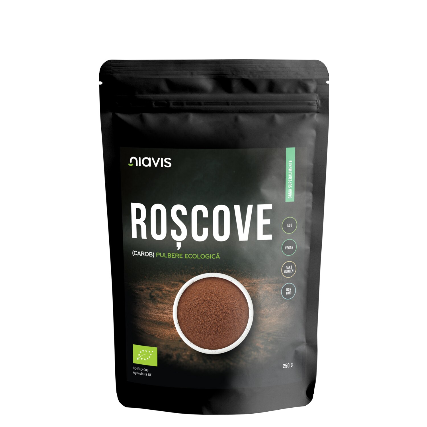 Roscove (Carob) Pulbere Ecologica BIO Niavas, 250g
