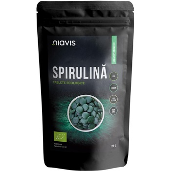 Spirulina Tablete Ecologice BIO Niavis, 125g Spirulina Tablete Ecologice BIO Niavis, 125g