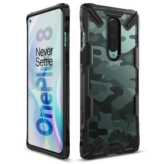 Husa OnePlus 8 - Ringke Fusion-X Camo Black